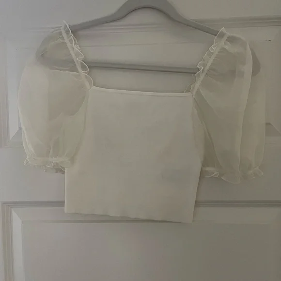 Wilfed SHEER-SLEEVE TOP - Picture 5 of 5